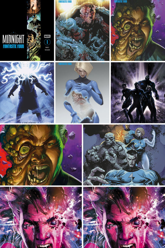 Midnight Fantastic Four #1 cover collage