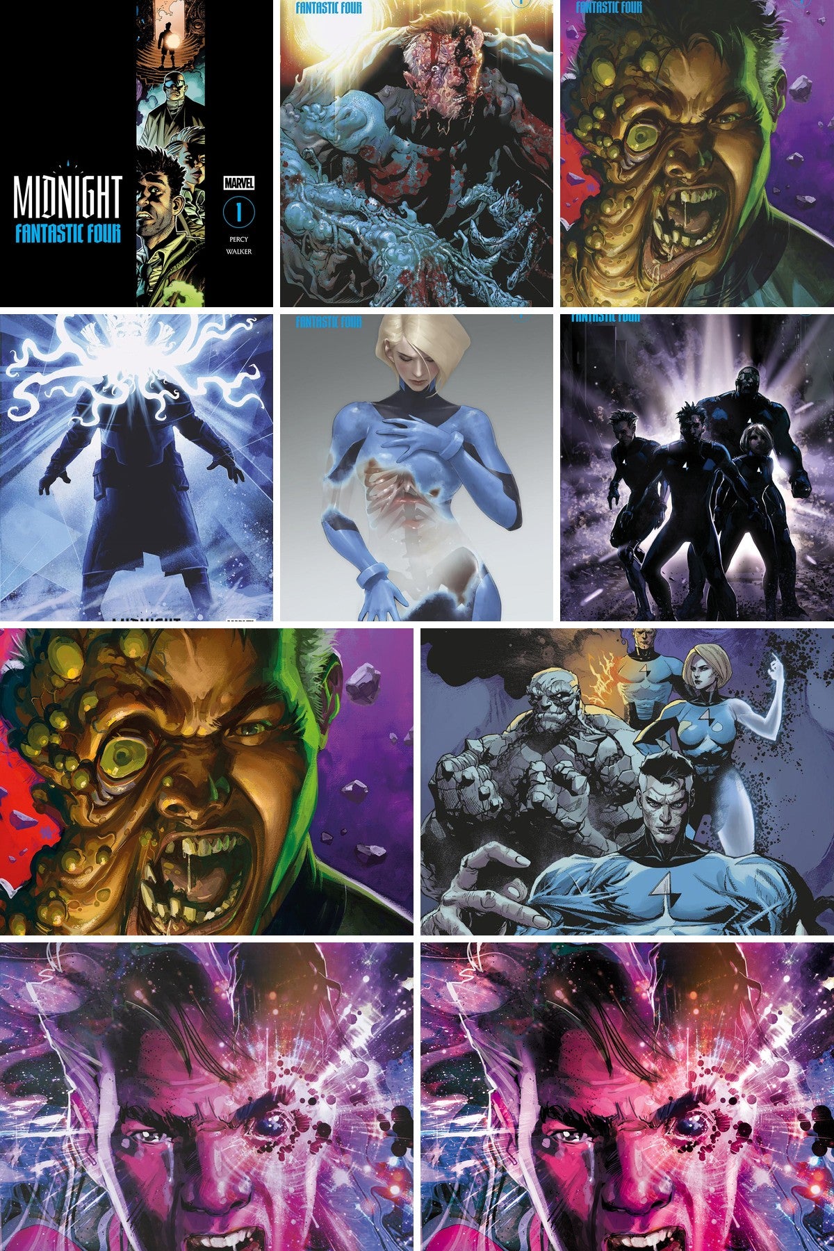 Midnight Fantastic Four #1 all covers