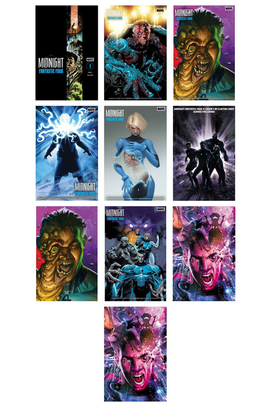 Midnight Fantastic Four #1 cover collage
