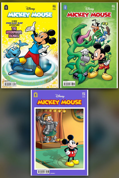 Mickey Mouse Legacy The Amorphium Menace #334 cover collage