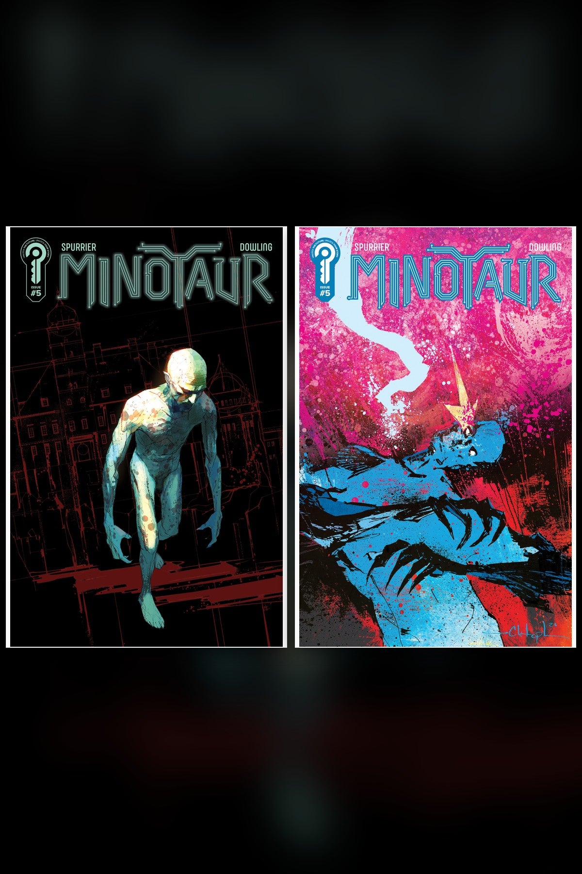 Minotaur #5 cover collage