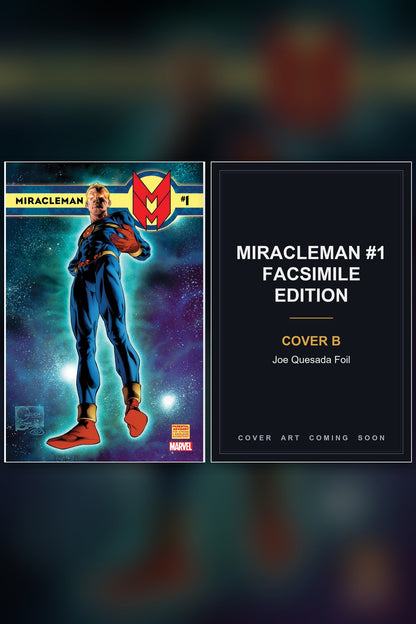 Miracleman #1 Facsimile Edition cover collage - Cover B art coming soon