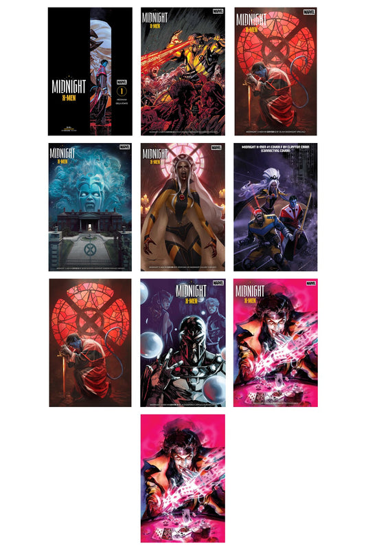 Midnight X-Men #1 cover collage