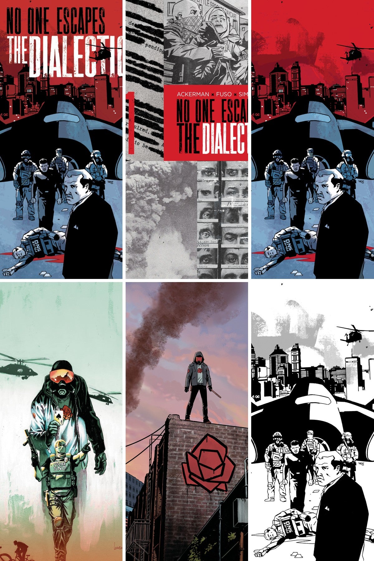 No One Escapes the Dialectic #1 cover collage