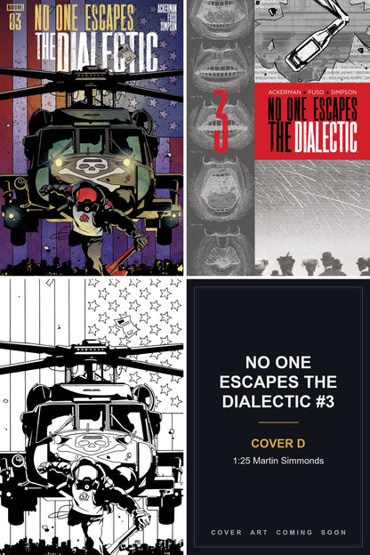 No One Escapes the Dialectic #3 cover collage - Cover D art coming soon