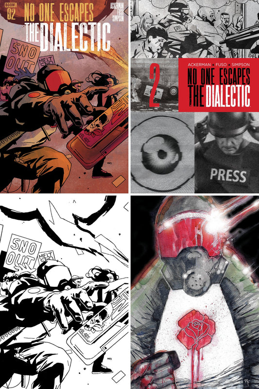No One Escapes the Dialectic #2 cover collage