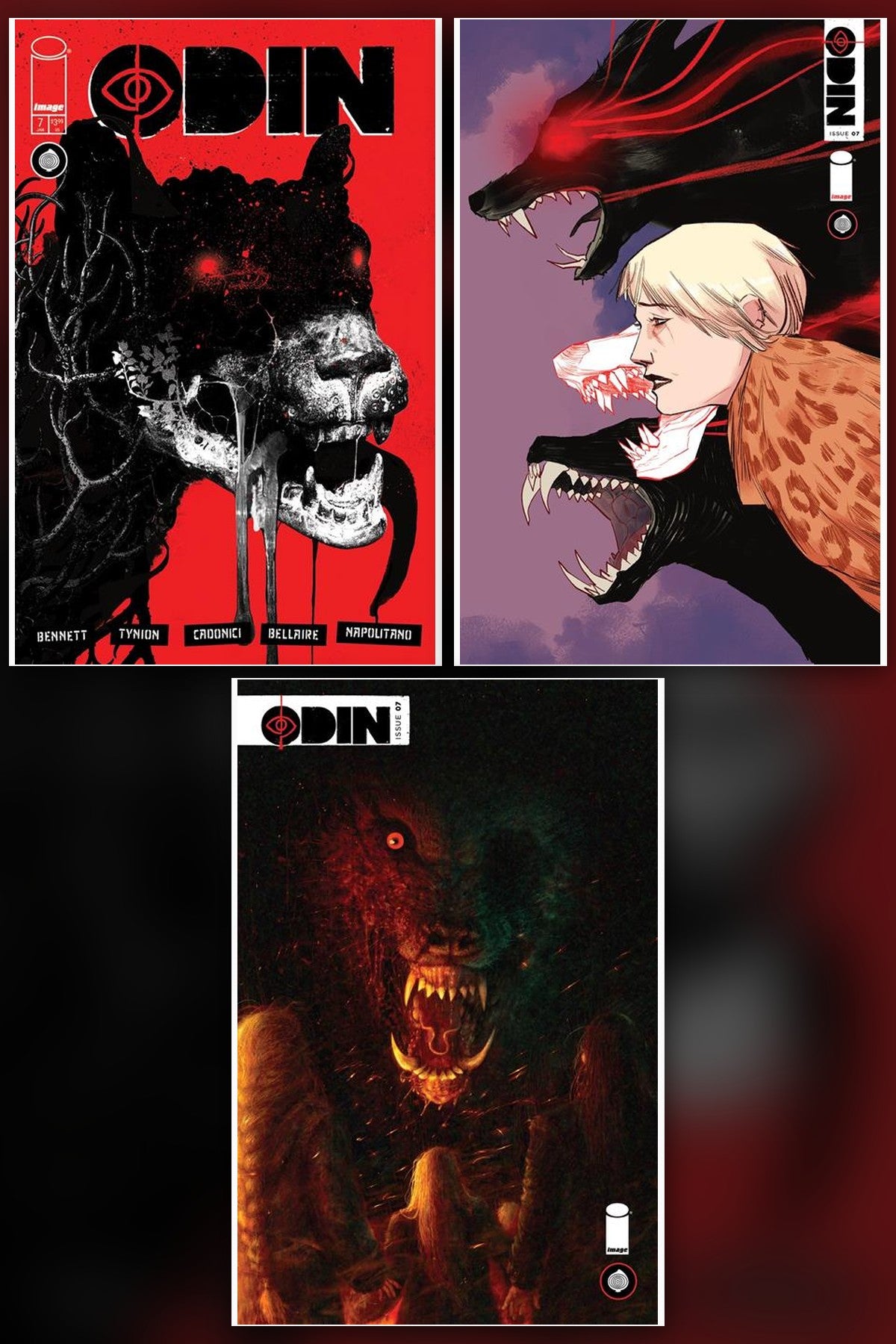 Odin #7 (Of 9) cover collage