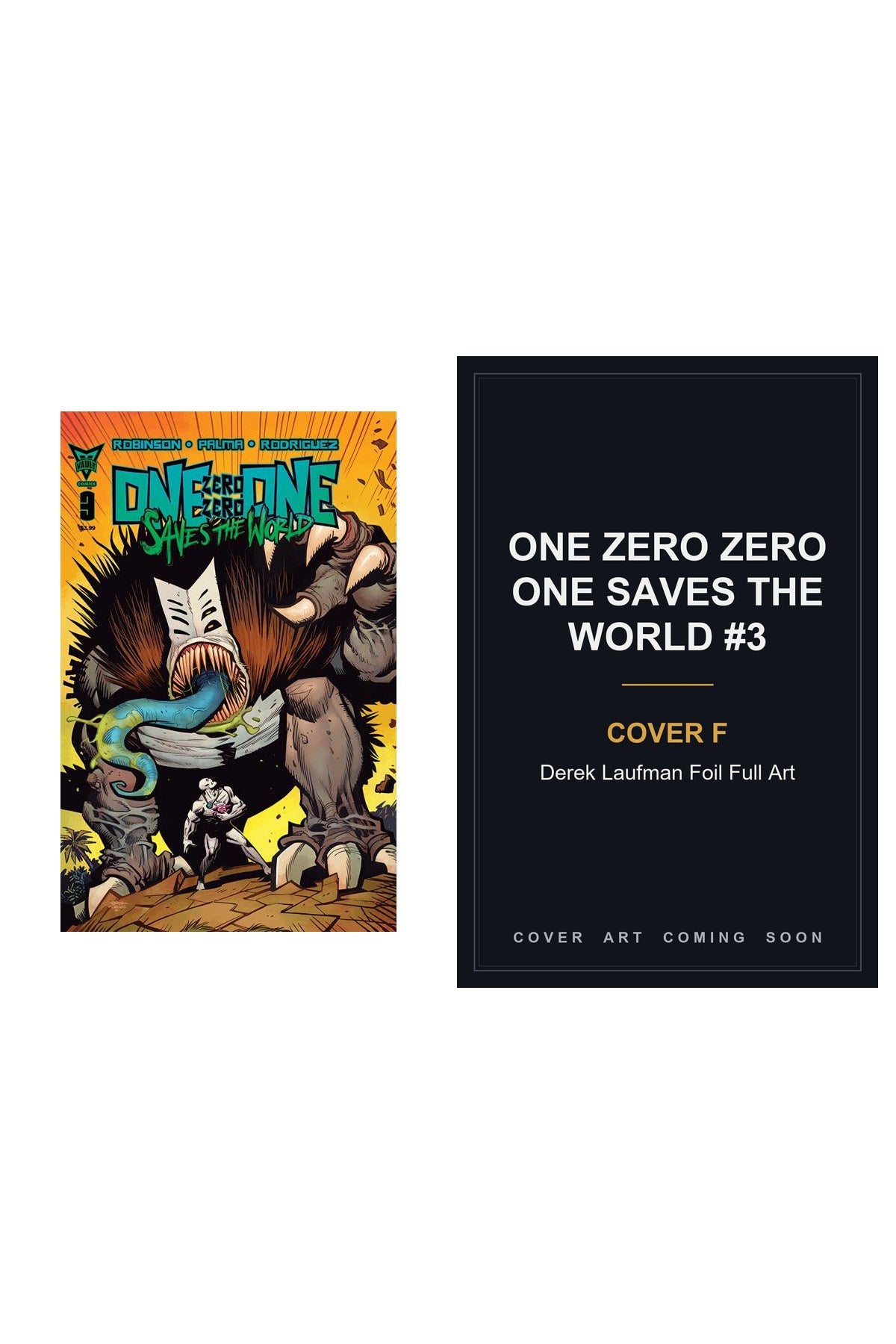 One Zero Zero One Saves the World #3 - Cover Bundle (A & F, 2 Books)