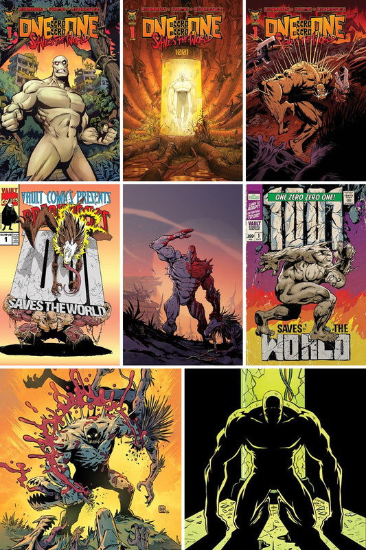 One Zero Zero One Saves the World #1 All Available Covers + Ratios cover collage