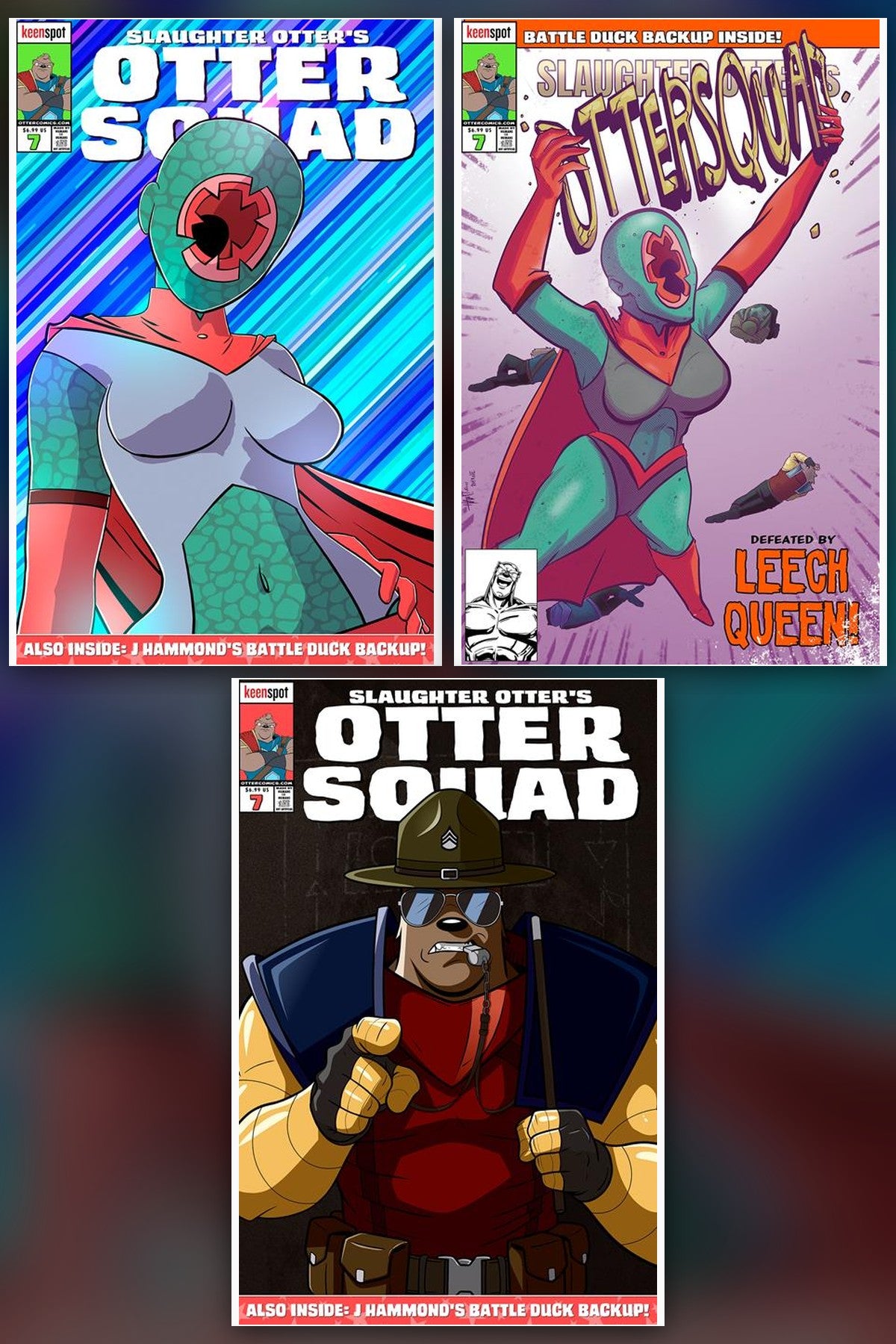 Otter Squad #7 cover collage