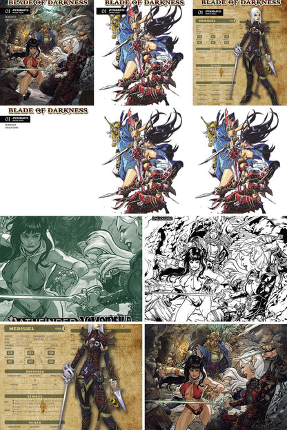 Pathfinder / Vampirella: Blade Of Darknes #1 cover collage