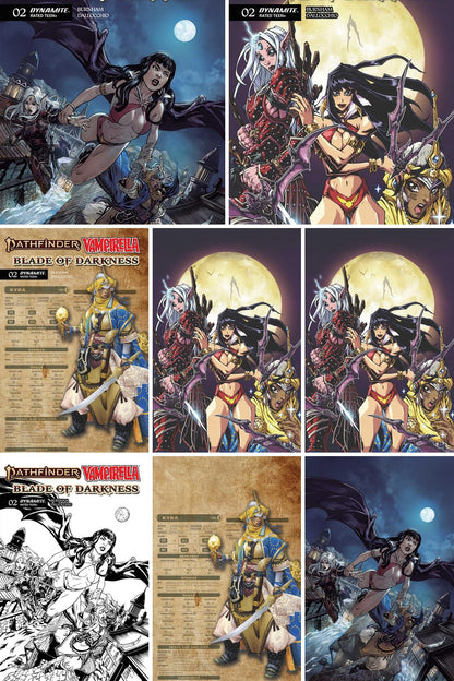 Pathfinder / Vampirella: Blade Of Darknes #2 cover collage