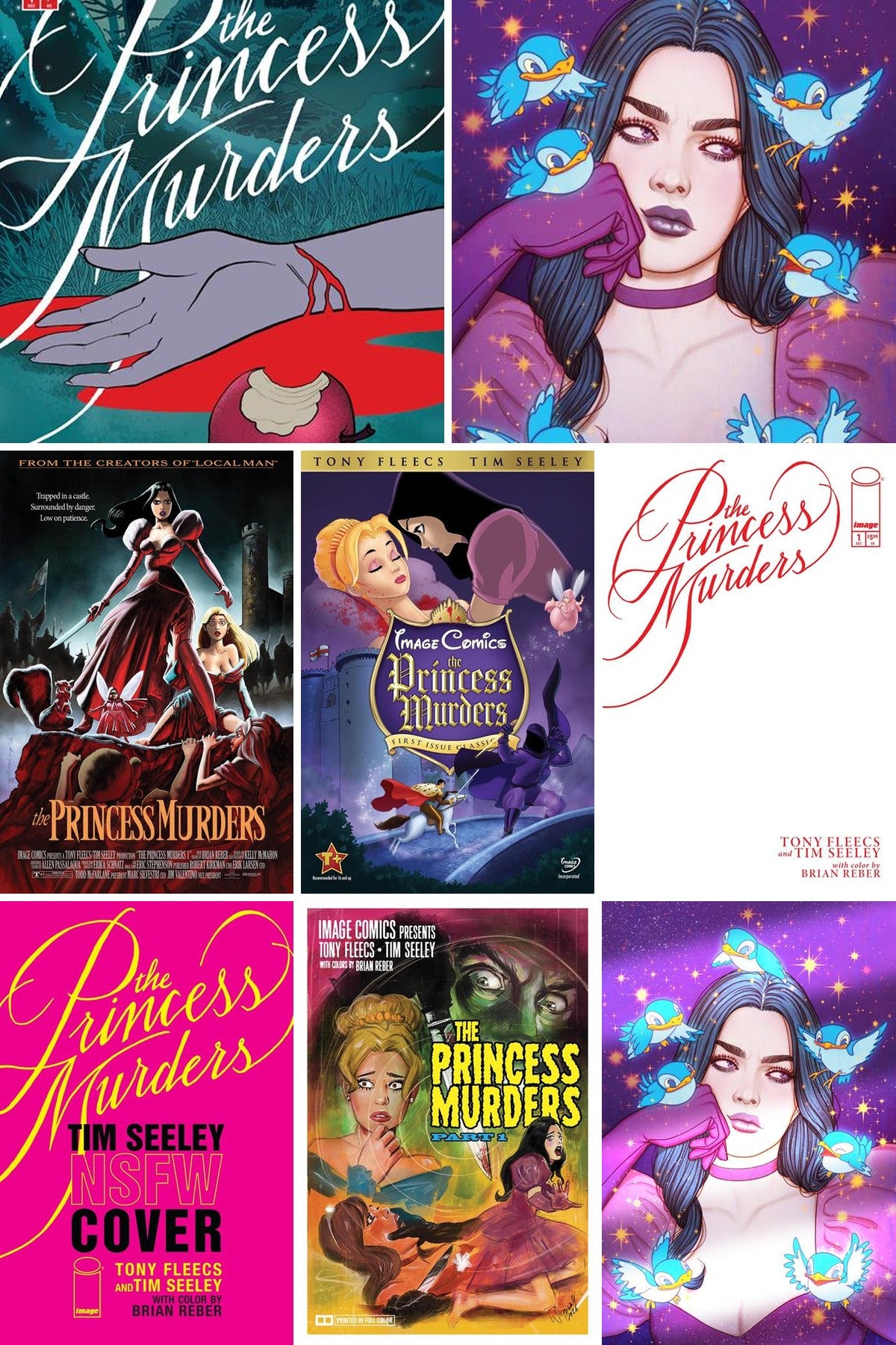 The Princess Murders #1 cover collage