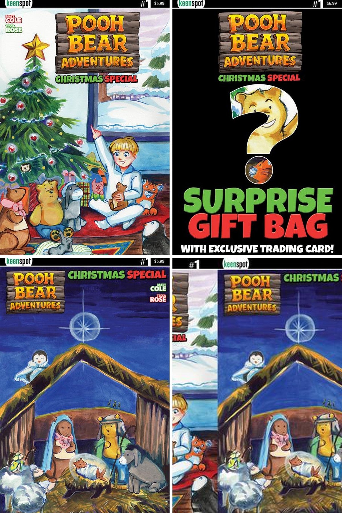 Pooh Bear Adventures Christmas Special #1 (One Shot) cover collage