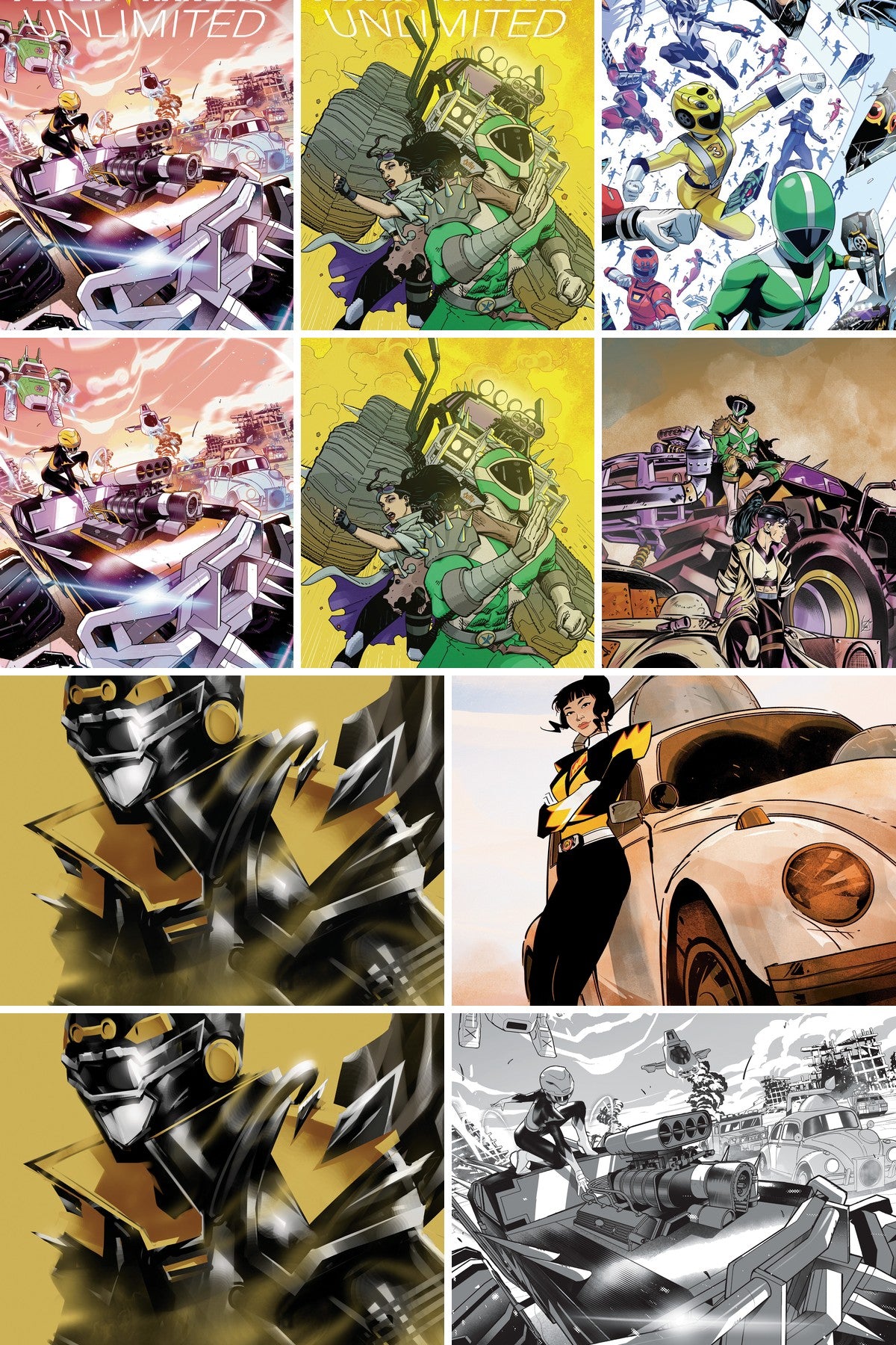Power Rangers Unlimited (2026) #4 cover collage