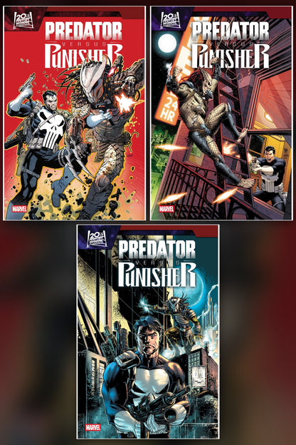 Predator vs. Punisher #2 cover collage