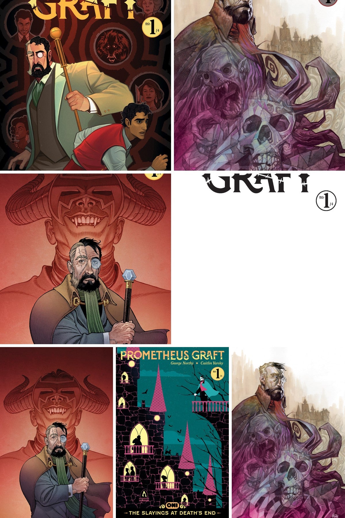 Prometheus Graft #1 cover collage