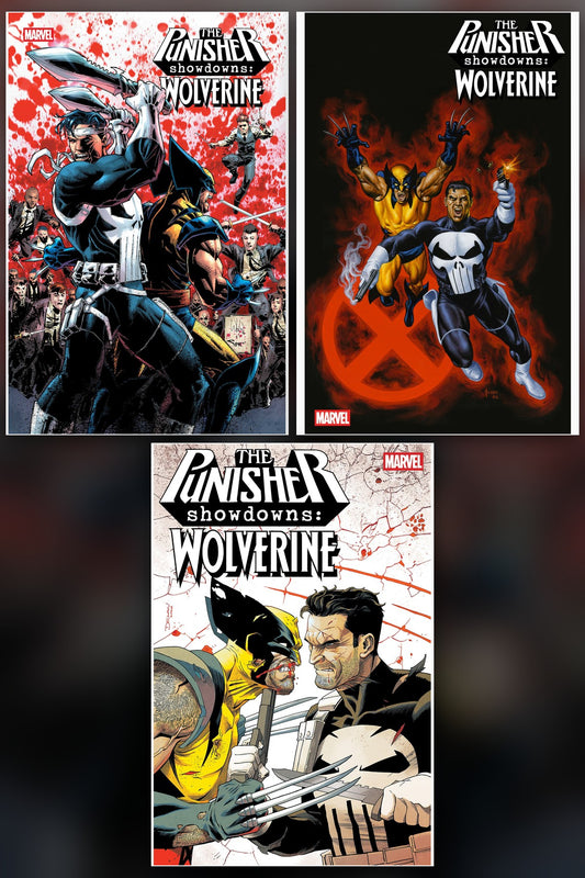 Punisher Showdowns: Wolverine #1 cover collage