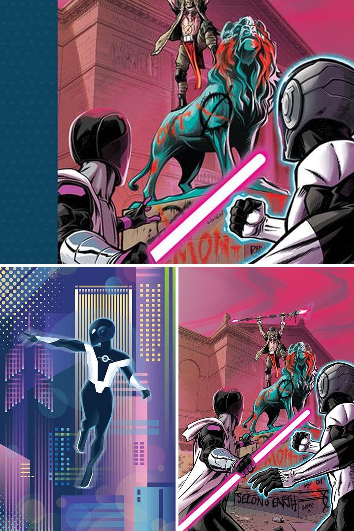 Radiant Black #46 cover collage