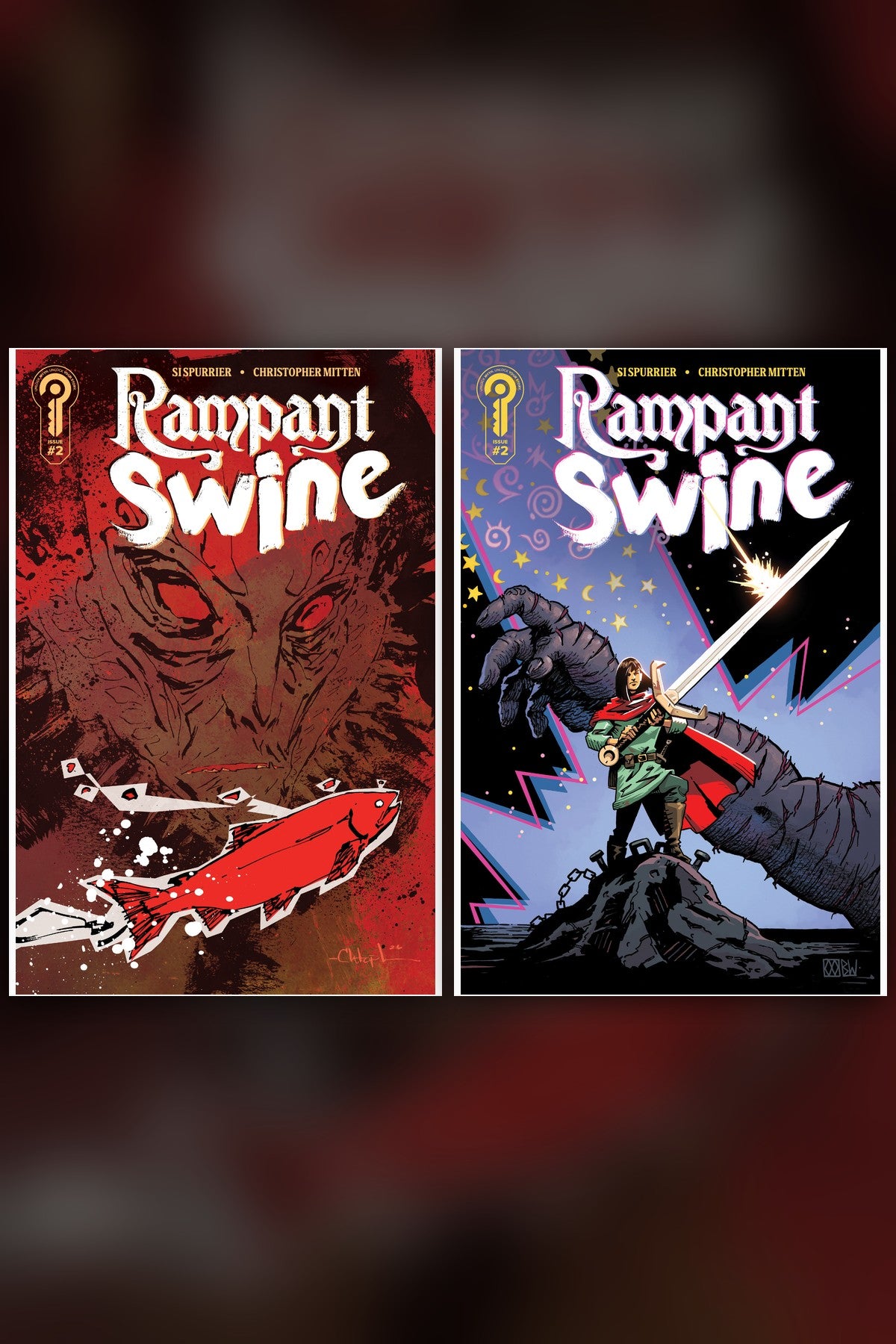 Rampant Swine #2 cover collage