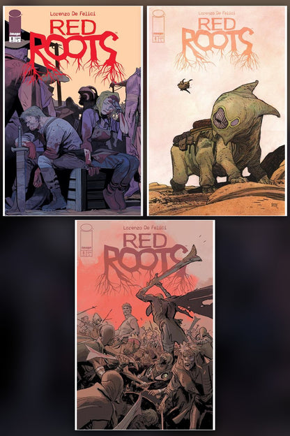 Red Roots #8 cover collage
