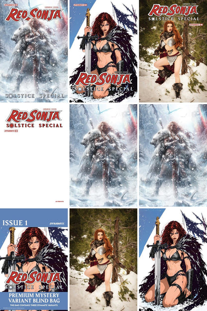Red Sonja: Solstice Special #1 cover collage
