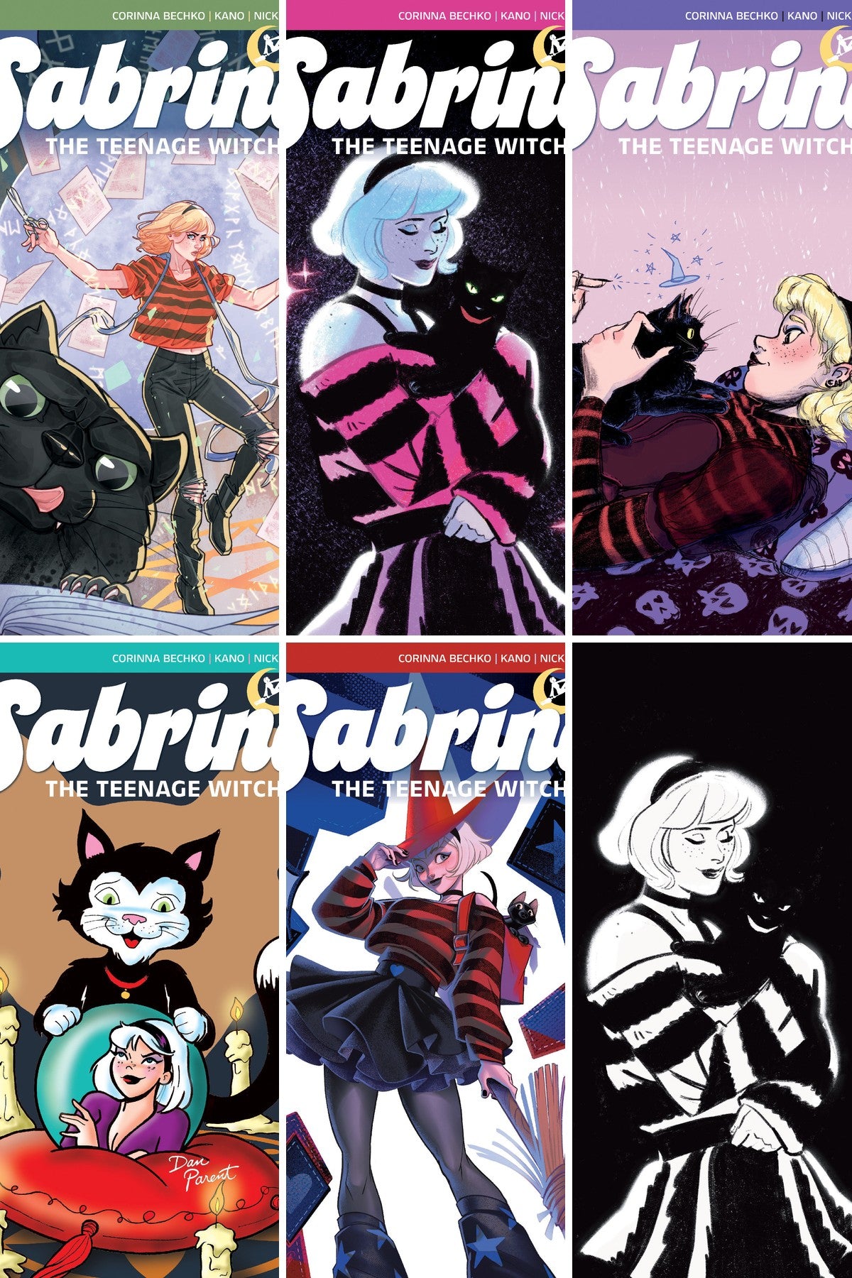 Sabrina the Teenage Witch #3 cover collage