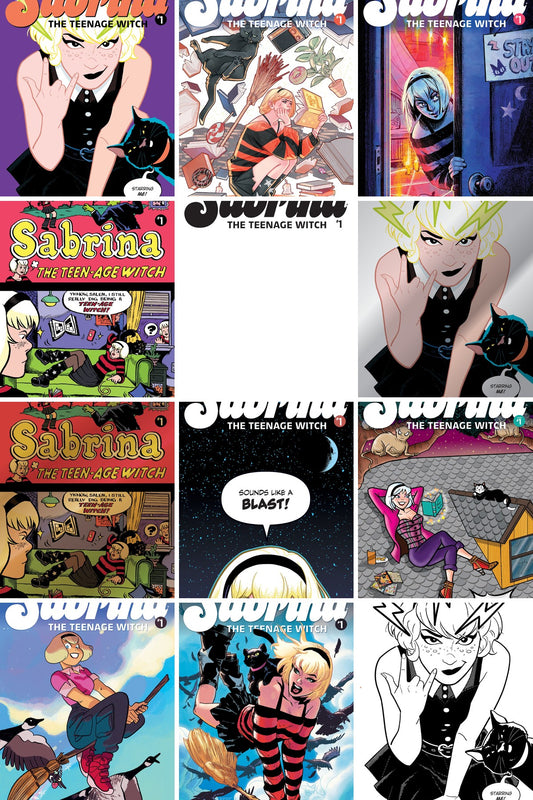 Sabrina the Teenage Witch #1 cover collage