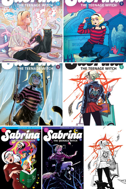 Sabrina the Teenage Witch #2 cover collage
