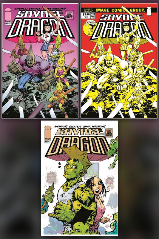 Savage Dragon #284 cover collage