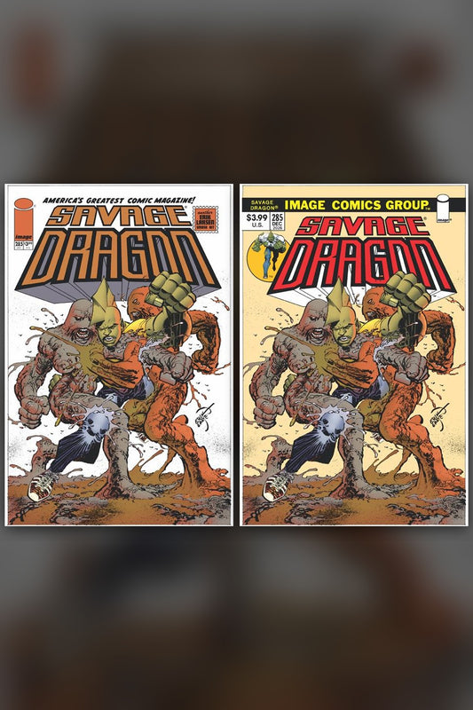 Savage Dragon #285 cover collage