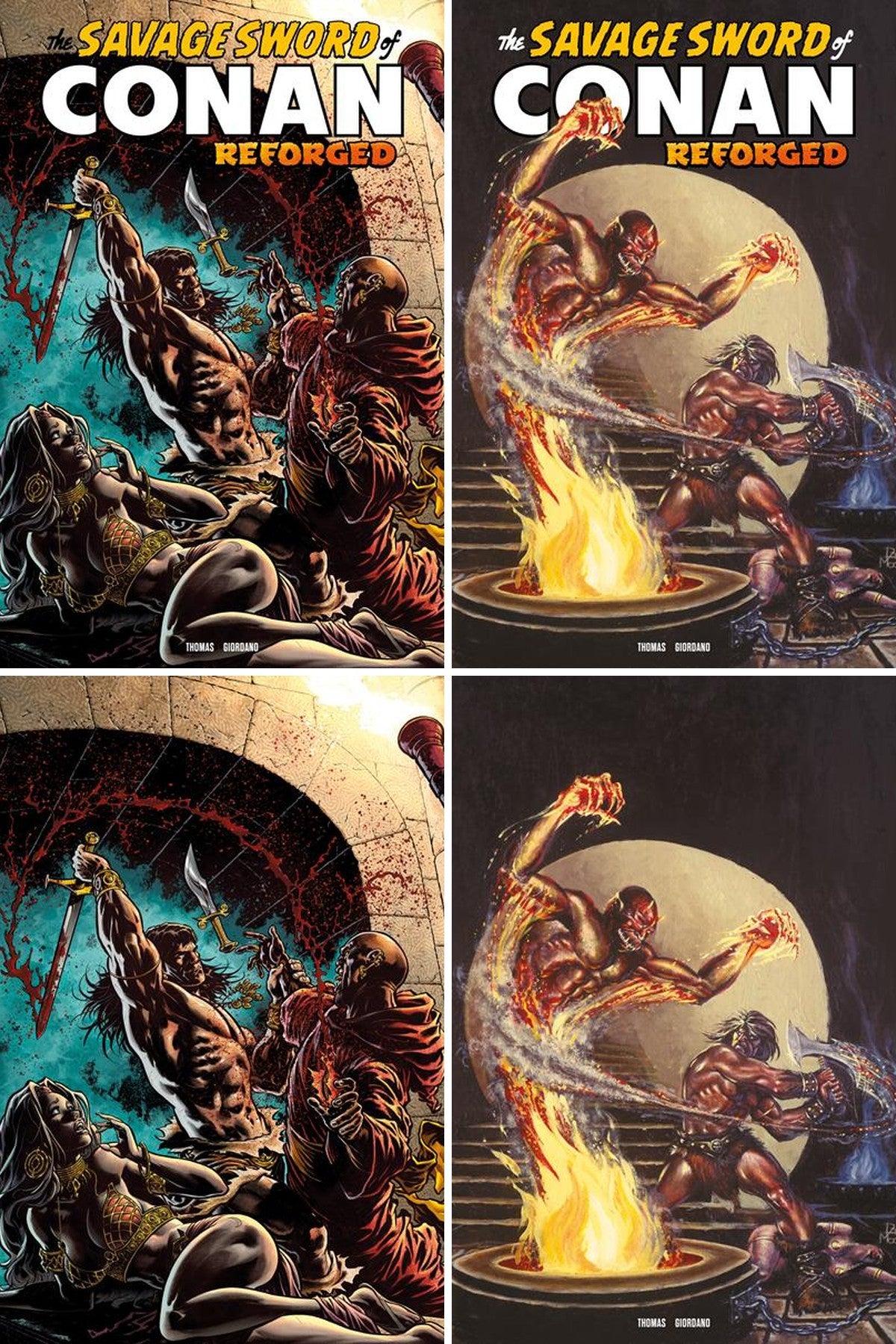 Savage Sword Of Conan Reforged #8 cover collage