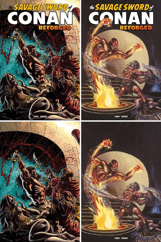 Savage Sword Of Conan Reforged #8 cover collage