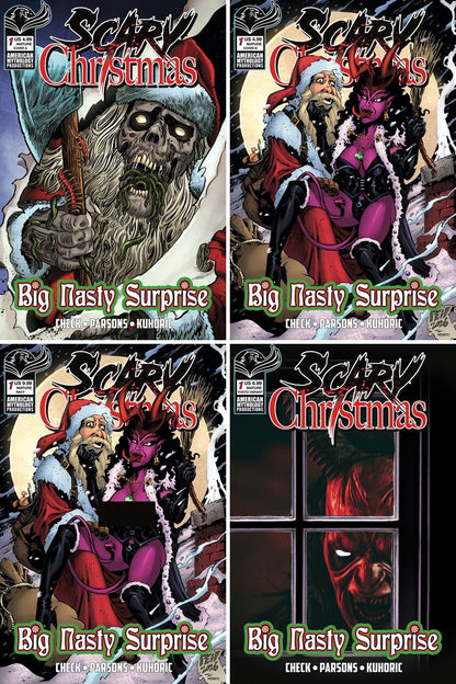 Scary Christmas: Big Nasty Surprise #1 cover collage