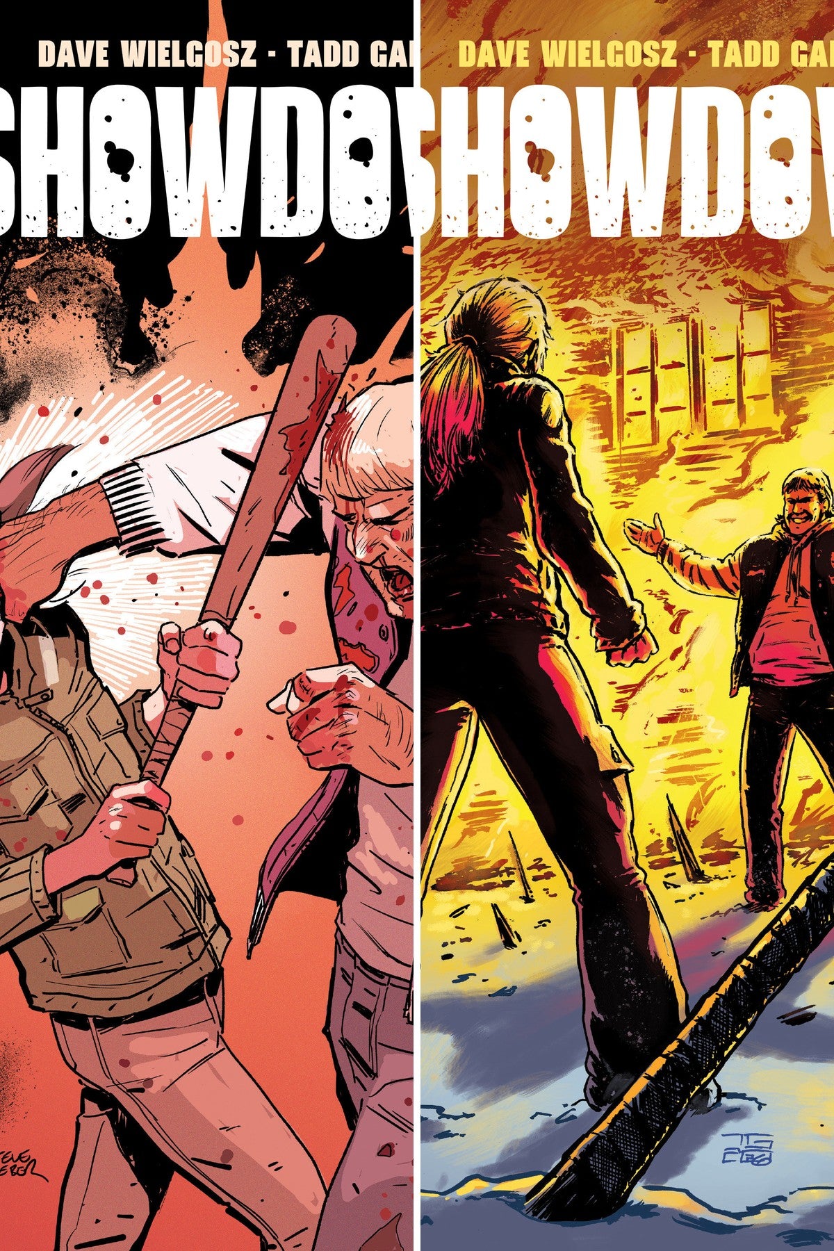 Showdown #5 cover collage