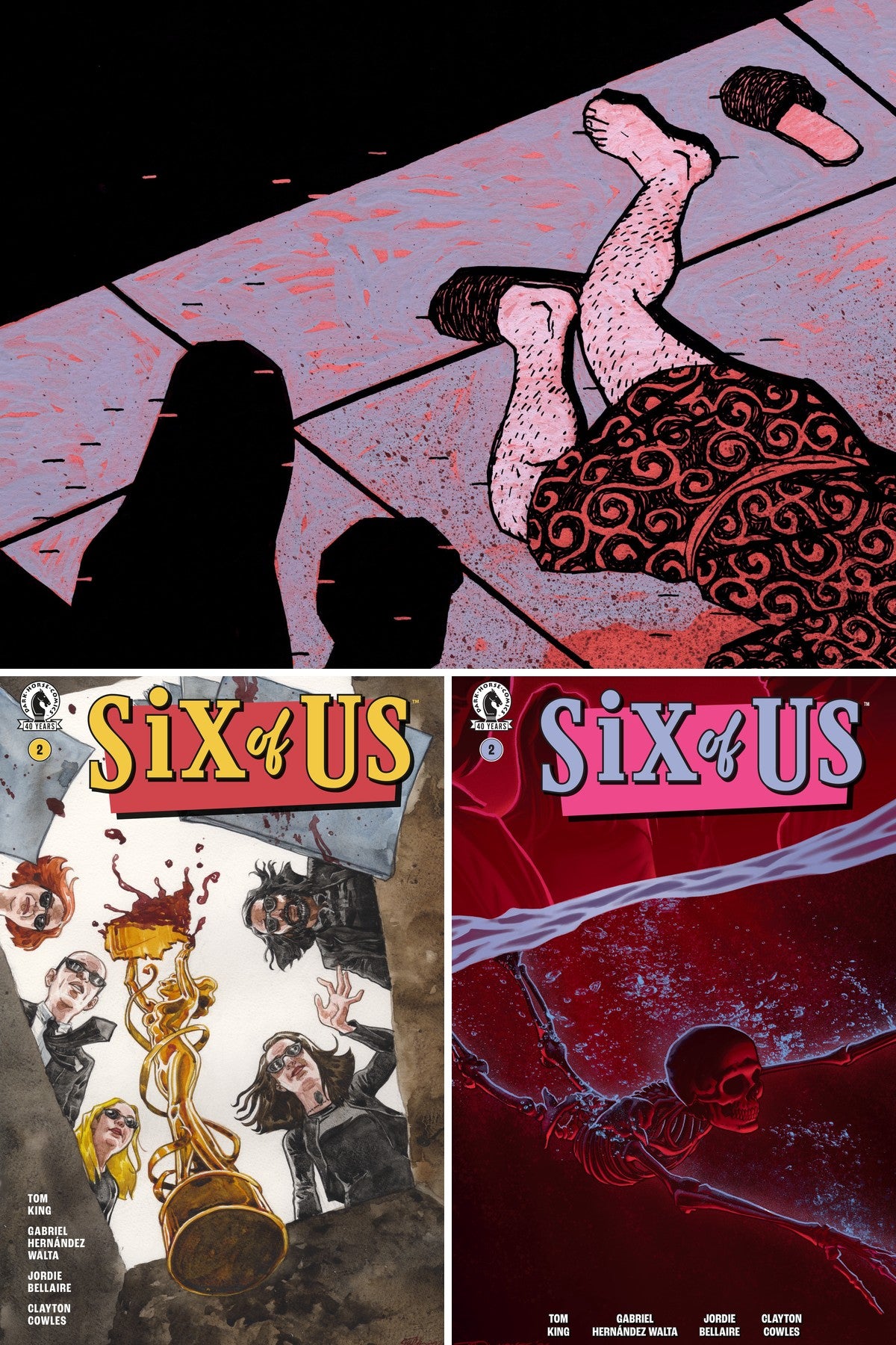 Six of Us #2 cover collage