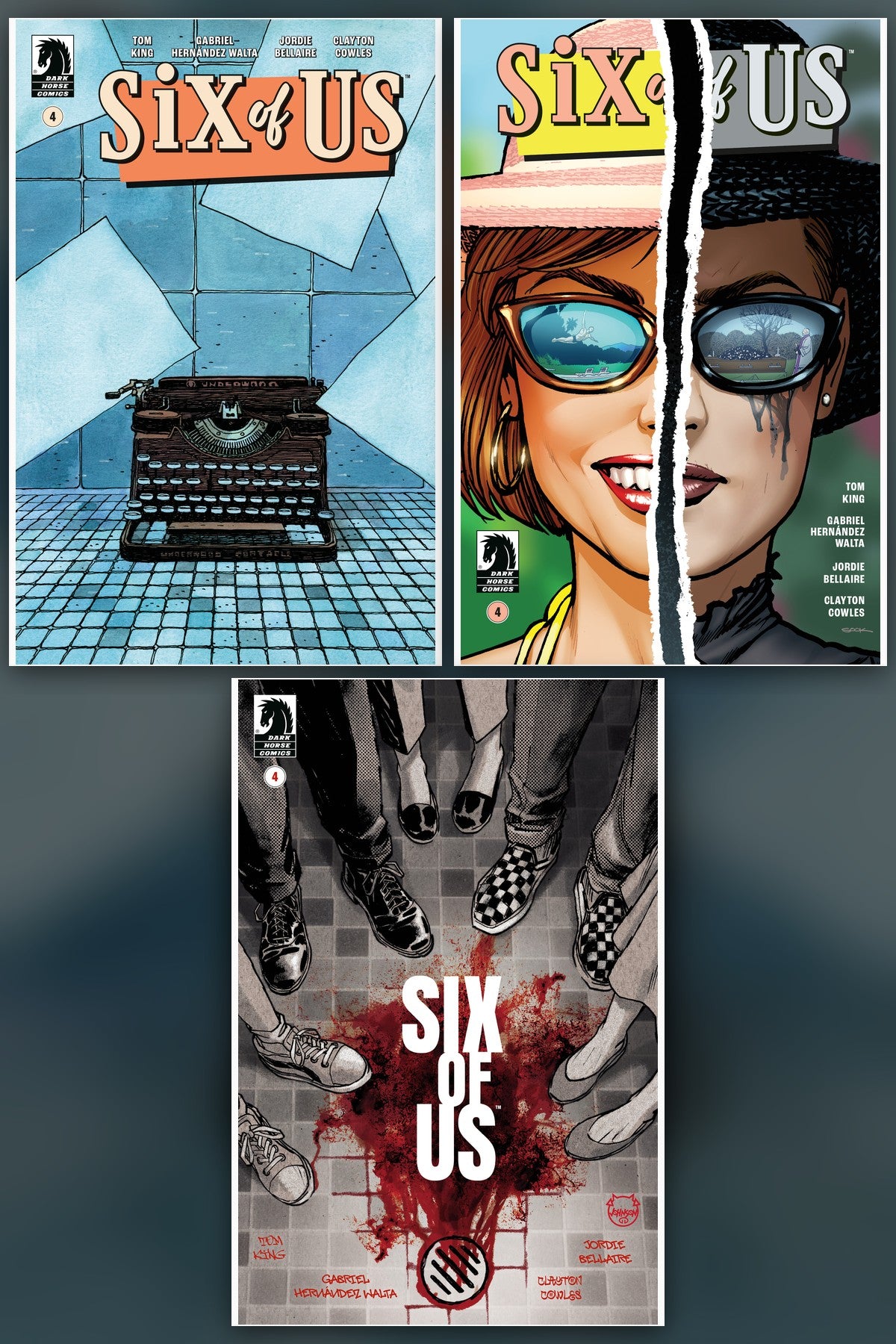 Six of Us #4 cover collage