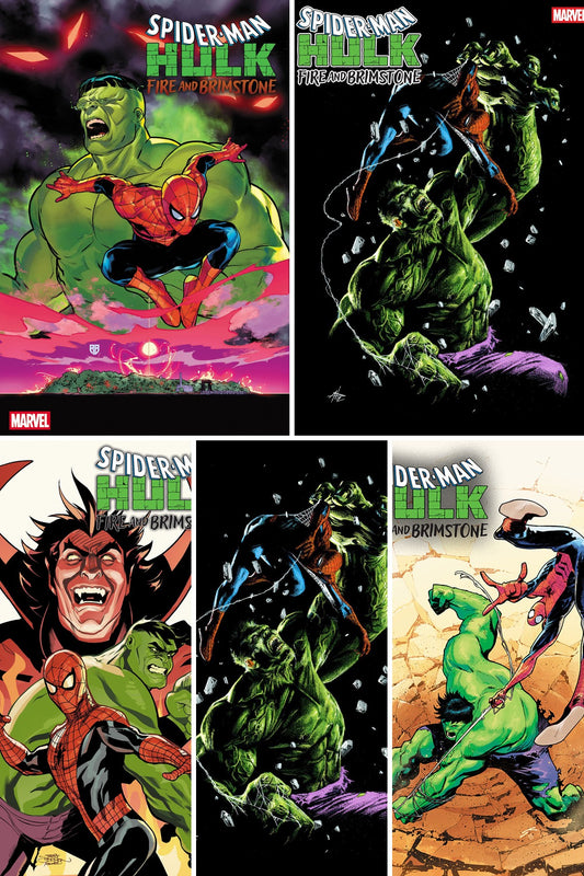 SPIDER-MAN/HULK: FIRE AND BRIMSTONE #3 cover collage