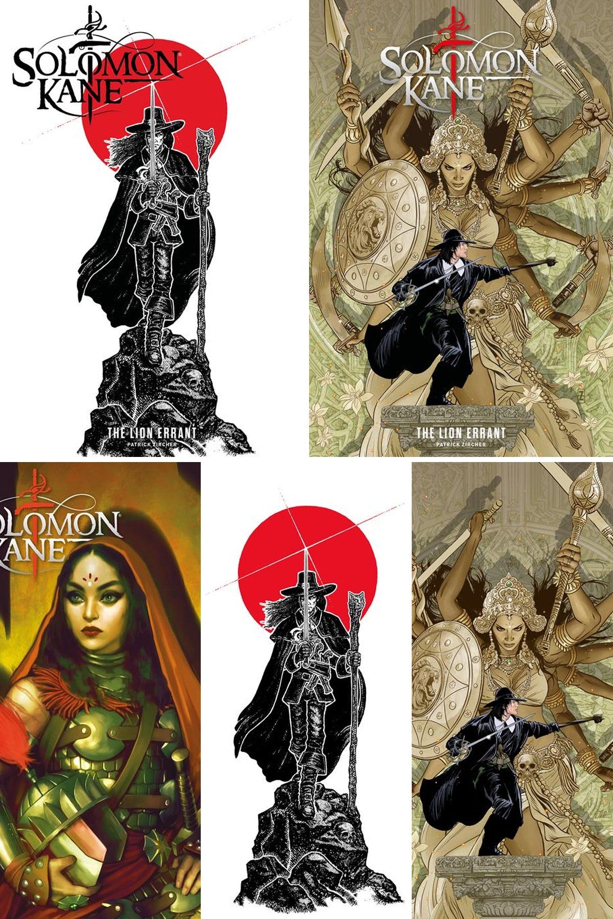 Solomon Kane The Lion Errant #4 (Of 4) cover collage