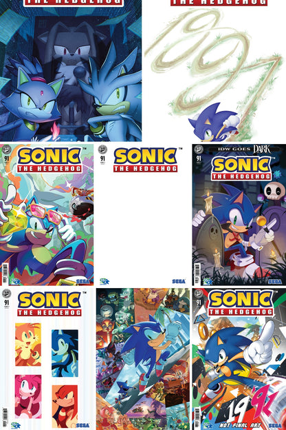 Sonic The Hedgehog #91 cover collage