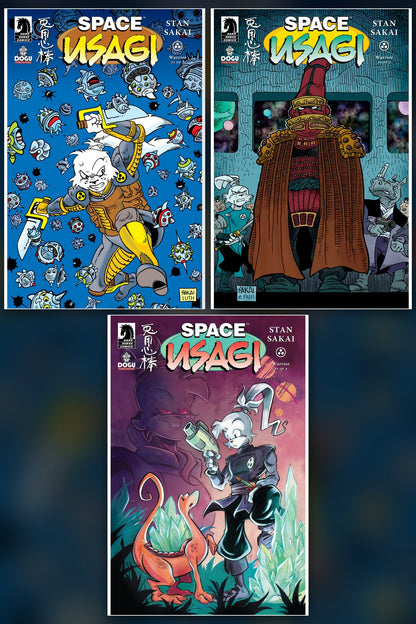 Space Usagi: Warrior #1 cover collage