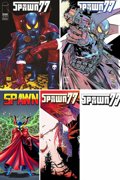 Spawn 77 #1 (Of 3) all 5 covers A-E bundle collage