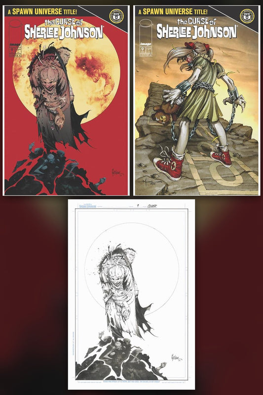 Spawn The Curse of Sherlee Johnson #9 cover collage