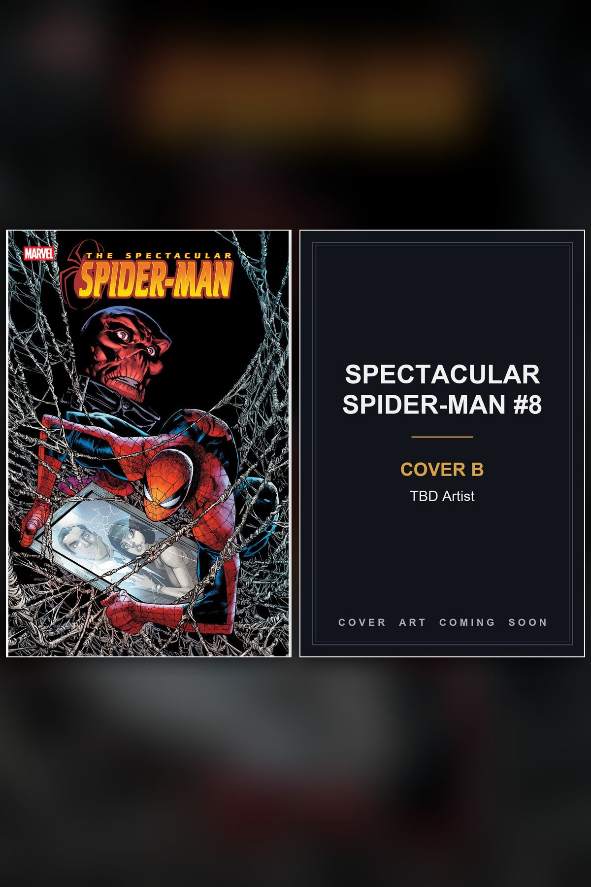 Spectacular Spider-Man #8 cover collage - Cover B art coming soon