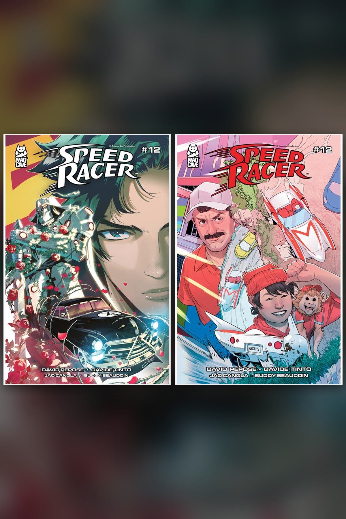 Speed Racer #12 cover collage