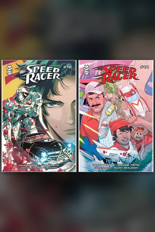 Speed Racer #12 cover collage