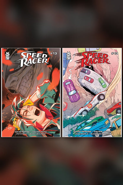 Speed Racer #13 cover collage