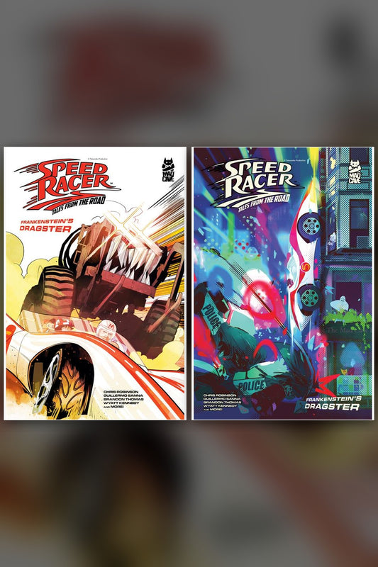 Speed Racer: Tales from the Road Frankensteins Dragster #1 cover collage