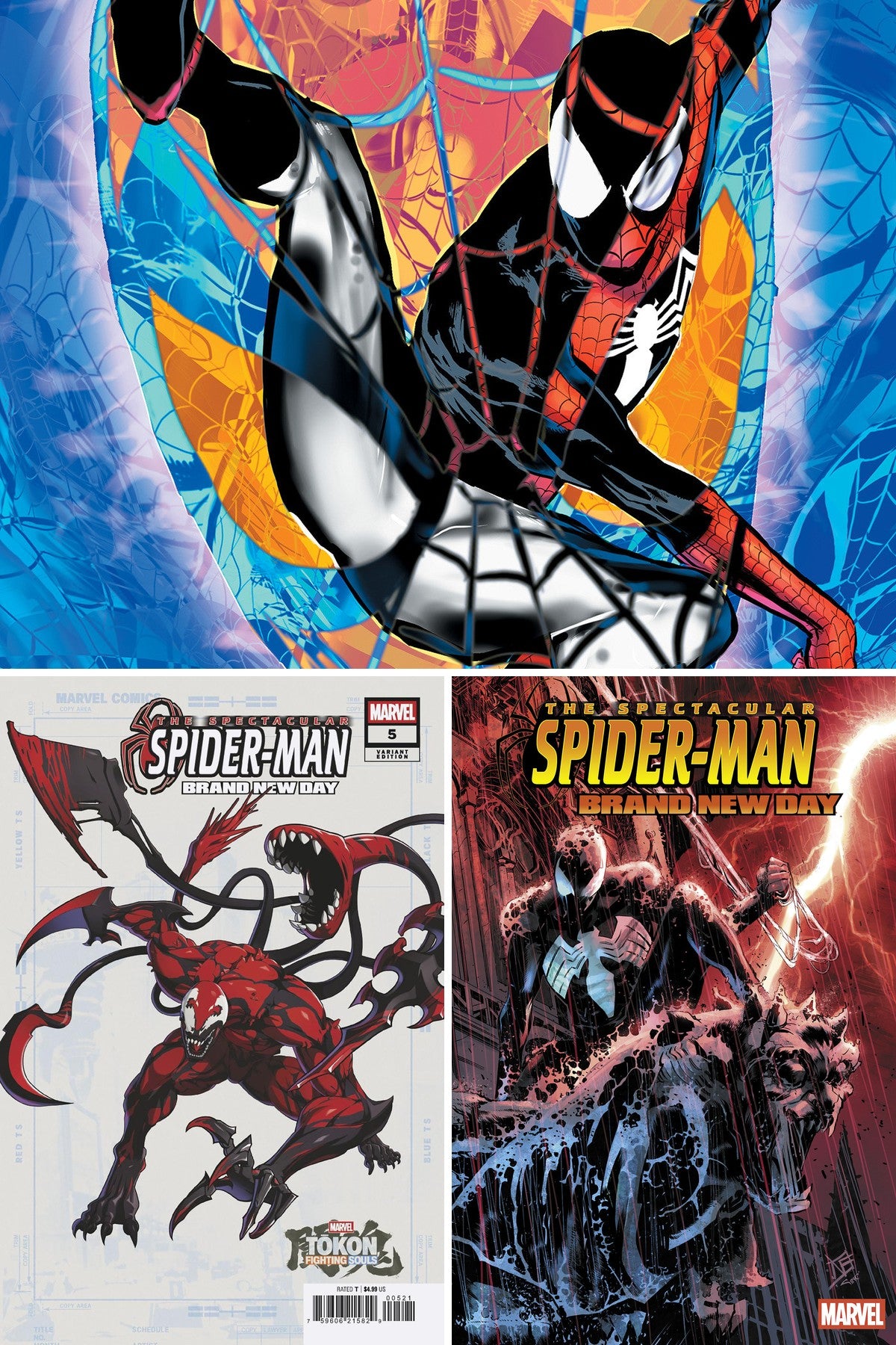 Spectacular Spider-Man: Brand New Day #5 cover collage