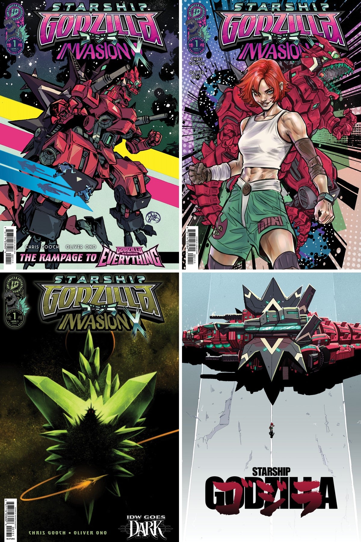 Starship Godzilla: Invasion X [Kai-Sei Era] #1 cover collage